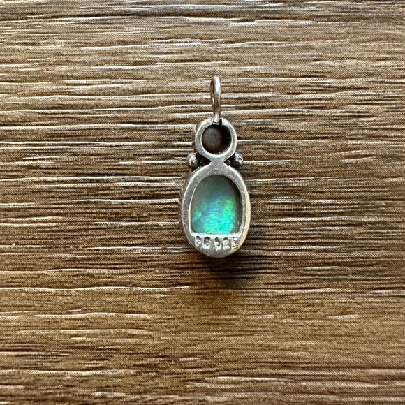 Sterling and Opal Pendant - Picture 3 of 4